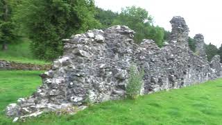 The remains of historic Cistercian built 1176 Abaty Cwmhir Cwmhir Abbey Powys CymruWales [upl. by Fancy498]