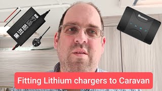 Fitting Lithium battery charger in caravan offgrid caravan caravanmod lifepo4 [upl. by Clova]