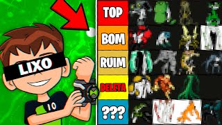 MINHA TIERLIST dos ALIENS do BEN 10 JULGANDO ELES [upl. by Brock]