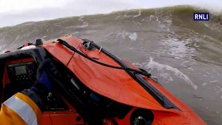 Porthcawl RNLI D Class Lifeboat training in surf at Rest Bay [upl. by Amabil]