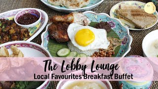 The Lobby Lounge ShangriLa Hotel Singapore – Local Favourites Weekend Breakfast Buffet [upl. by Nalaf2]