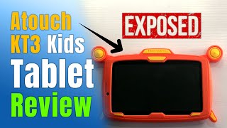 Atouch KT3 Android Kids Learning Tablet Review and Performance Test [upl. by Orestes872]