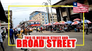 Monrovia Liberia 2023  This is How Much Upper Broad Street and Mechlin Street Have Changed [upl. by Anitsua]