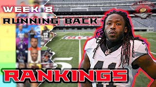 Week 8 RB Rankings Fade em Love em  Lineup Decisions  2024 Fantasy Football [upl. by Donny172]