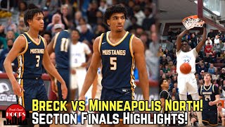 Breck vs Minneapolis North Brought The City Out Section Finals Game [upl. by Tessler]