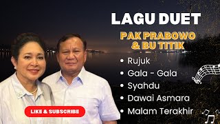 Lagu Duet Pak Prabowo dan Bu Titiek Full Album yang Bikin Terharu  AI COVER SONG [upl. by Debbra]