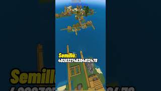 🔥Semilla de Minecraft Bedrock 120 con 2 aldeas en medio del mar shots minecraft [upl. by Ynnohj]