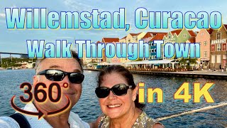 360° Willemstad Curacao Curaçao  Walking Through Town in 4K [upl. by Eillil641]