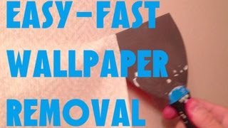 EASIEST FASTEST WAY TO REMOVE WALLPAPER GUARANTEED [upl. by Michel253]