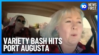 Variety Bash Arrives In Port Augusta  10 News First [upl. by Ehtnax]