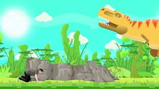 Veckans pulshöjare Level 15 Jurassic Brain Break Rörelsepaus Workout for kids [upl. by Marco]