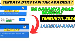 NIK ANDA TERDATA DTKS TAPI TIDAK ADA DESIL INI SEBABNYA DESIL TIDAK MUNCUL DI KIP KULIAH [upl. by Dreda304]