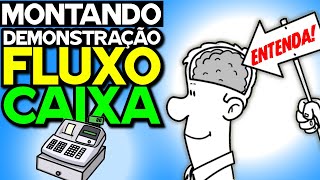 Demonstração FLUXO CAIXA método DIRETO e INDIRETO [upl. by Annaynek]