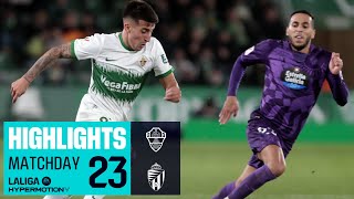 Resumen de Elche CF vs Real Valladolid CF 00 [upl. by Odnuges937]