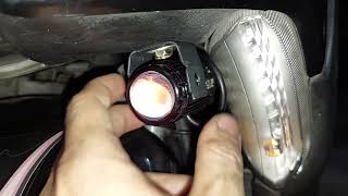 Pasang Lampu Bullaes D2 Pro Laser Devil Eyes Merah 20 watt di motor Yamaha Gear 125 [upl. by Mungovan]