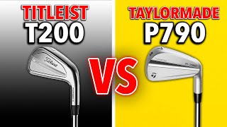 Titleist T200 vs TaylorMade P790 Irons FULL REVIEW [upl. by Ahsonek]