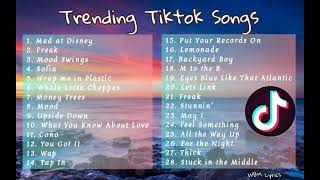 Tiktok Hits  Trending Tiktok Songs  WBM Lyrics [upl. by Eide812]