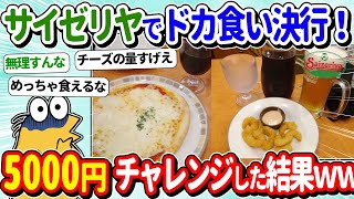 【2ch面白いスレ】ワイ、サイゼリヤで5000円チャレンジしてみたぞwｗ [upl. by Anerev]