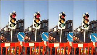 SouthendOnSea Southchurch Road A13 Temporary Nissen Traffic Lights [upl. by Skippy725]