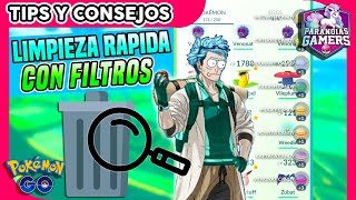 🔍LIMPIA TUS POKÉMON EN 5 MINUTOS CON FILTROS COMO HACER ESPACIO EN LA BOLSA MUY RÁPIDO  Pokémon GO [upl. by Iral93]