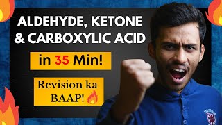 Aldehyde Ketone amp Carboxylic Acid Fast ONE SHOT🔥 40 Min Fast Revision  Class 12  NEET  JEE [upl. by Sears214]