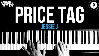 Jessie J  Price Tag Karaoke SLOWER Acoustic Piano Instrumental Cover Lyrics LOWER KEY [upl. by Stouffer4]