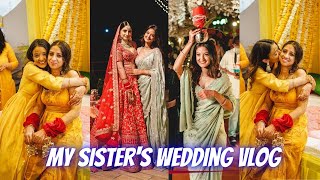 Sisters Shaadi  Haldi amp shaadi vlog 3 [upl. by Nahtaoj988]