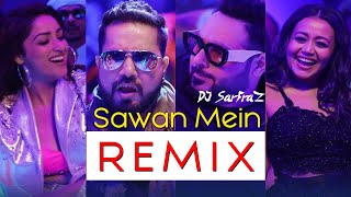 sawan mein lag gayi aag karaoke with lyrics Mika Singh [upl. by Korb]