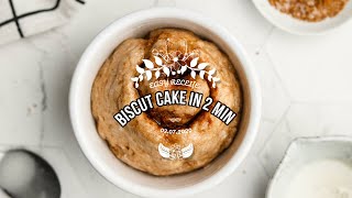 Microwave Biscut Cake  Easy amp Healthy Mug Cake Recipe [upl. by Lletnwahs734]