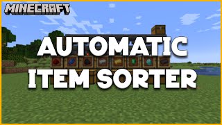 Minecraft  BEST Automatic Item Sorter  121 Tutorial [upl. by Aliet635]