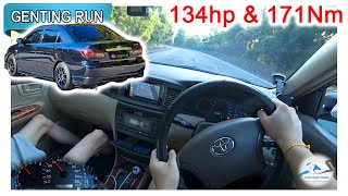 Part 22  E120 Toyota Corolla Altis 18L  Malaysia POV Genting Run 冲上云霄 CC Subtitle [upl. by Leonore415]