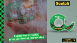 Un emballage cadeau merveilleux  Ruban adhésif Scotch® Magic™ 15 sec [upl. by Tiedeman]