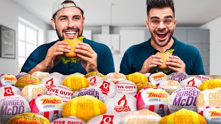 On Mange 50 Burgers Avec Valouzz  Mauvaise idée [upl. by Aved]