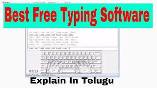 Speed Typing Tutorial in Telugu 09 Keyblaze free typing tutor free  Learn Computer Telugu Channel [upl. by Ion109]