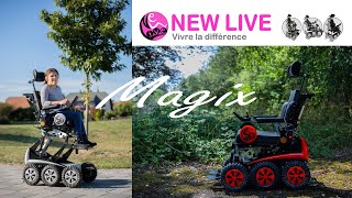 FAUTEUIL ROULANT MAGIX de NEW LIVE  Tout chemin Franchisseur dobstacle [upl. by Haley]