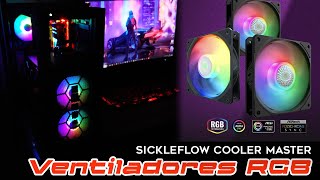 Ventiladores Sickleflow 120 ARGB Cooler Master Revisión y Armado [upl. by Baylor]