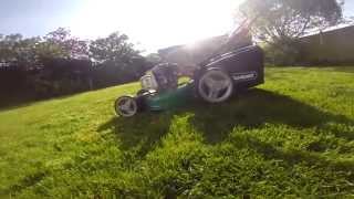 Qualcast Key Start Self Propelled Petrol Rotary Lawn Mower Review [upl. by Eicats]