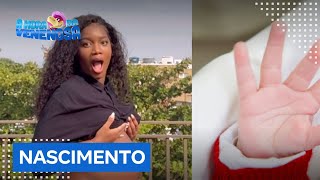 Fofura nas redes Iza comove internautas ao anunciar nascimento da filha com foto [upl. by Lynd]