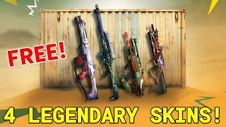 FREE CLAIM 4 LEGENDARY WEAPON SKINS IN COD MOBILE [upl. by Veljkov834]