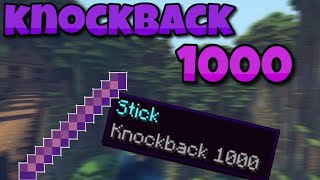 KNOCKBACK 1000 STICK in Minecraft Bedrock Edition using commands Updated [upl. by Edin424]