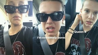 Millie Bobby Brown  Instagram Story Videos  August 25 2017 [upl. by Ralph]