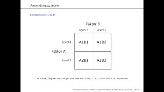 11 Zweifaktorielle Varianzanalyse [upl. by Reuben]