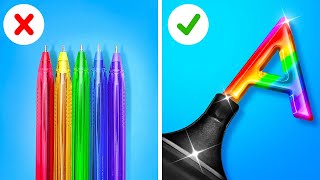 EASY SCHOOL HACKS  Simplify Your Life Clever DIY Tricks and Fun Crafts By 123 GO Like [upl. by Candida]