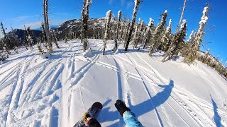 EPIC POV snowboarding adventure at Red Mountain 🏂 Day 37 [upl. by Dorrehs]