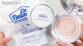 TESTERKOREA THE FACE SHOP DrBelmeur Daily Repair Calamine ToneUp Cushion 15g [upl. by Judon]