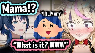 AoKuns IRL Mom Joins Polkas Stream And Cant Stop Laughing At Her【Hololive】 [upl. by Volding]