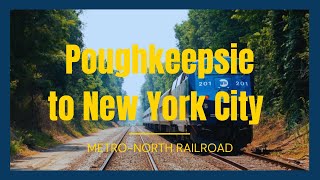 Poughkeepsie to New York City by Train  MetroNorth Railroad towards Grand Central Terminal [upl. by Chae]