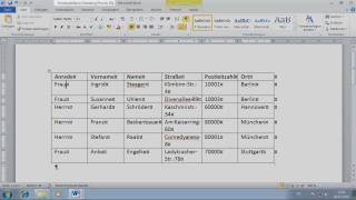 Word 2010 Einfache Serienbriefe erstellen Teil 2 [upl. by Lorou]