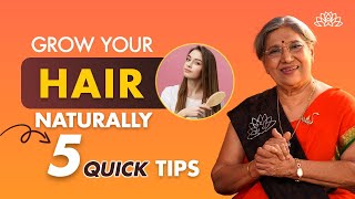 How To Grow Hair Faster  Top 5 Natural Hair Growth Tips  Best Tips For Hair Growth  Dr Hansaji [upl. by Thibaud84]