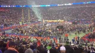 Super Bowl 48 Lombardi Trophy Presentation Ceremony Inside MetLife Stadium [upl. by Hadnama]